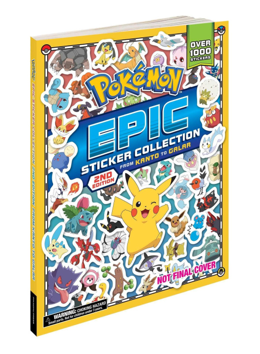 Książka Pokémon Epic Sticker Collection 2nd Edition: From Kanto to Galar Pikachu Press