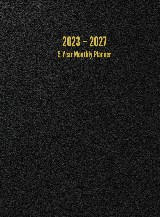 Könyv 2023 - 2027 5-Year Monthly Planner 