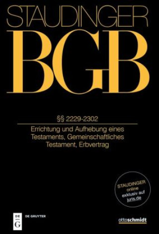 Boek §§ 2229-2302 Wolfgang Baumann