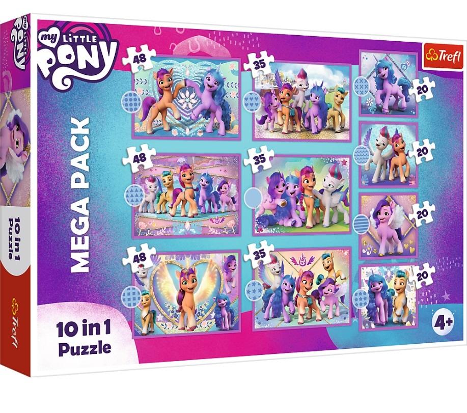 Hra/Hračka Puzzle My Little Pony: Zářiví poníci MEGA PACK 10v1 