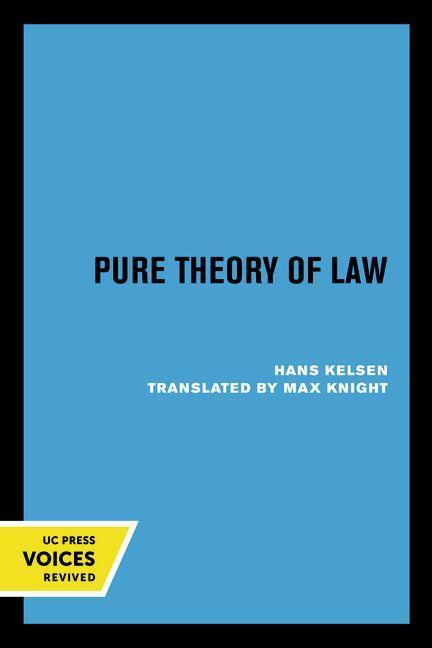 Kniha Pure Theory of Law Hans Kelsen