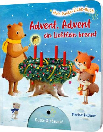 Kniha Mein Puste-Licht-Buch: Advent, Advent, ein Lichtlein brennt Marina Rachner