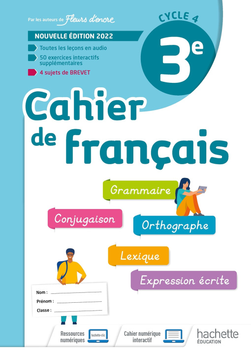 Kniha Cahier de Français cycle 4/3e - cahier d'activités - Ed. 2022 Chantal Bertagna