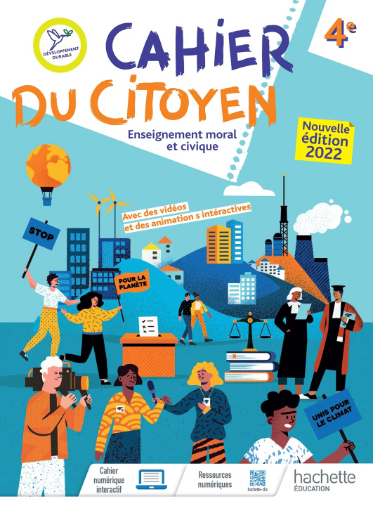 Kniha Cahier du citoyen Enseignement moral et civique 4e - Ed. 2022 Nathalie Plaza