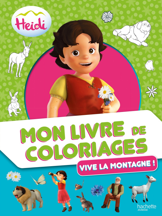 Carte Heidi - Mon livre de coloriages - Vive la montagne ! 