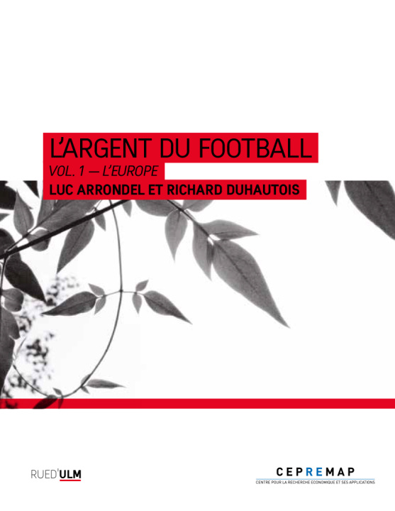 Kniha L'Argent du football Luc  Arrondel