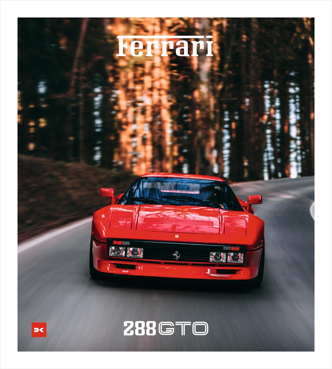 Carte Ferrari 288 GTO Jürgen Lewandowski