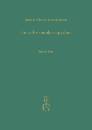 Knjiga Le verbe simple en pashto Matteo De Chiara