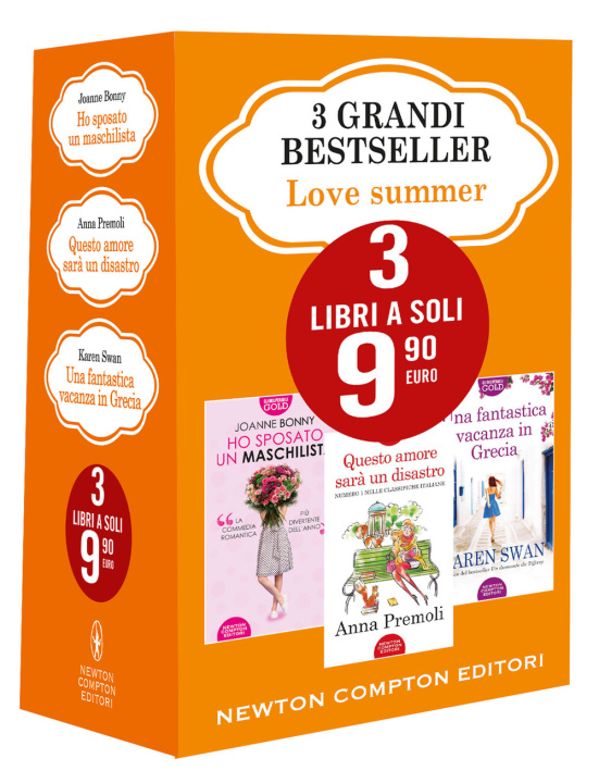 Kniha 3 grandi bestseller. Love summer: Ho sposato un maschilista-Questo amore sarà un disastro-Una fantastica vacanza in Grecia Joanne Bonny