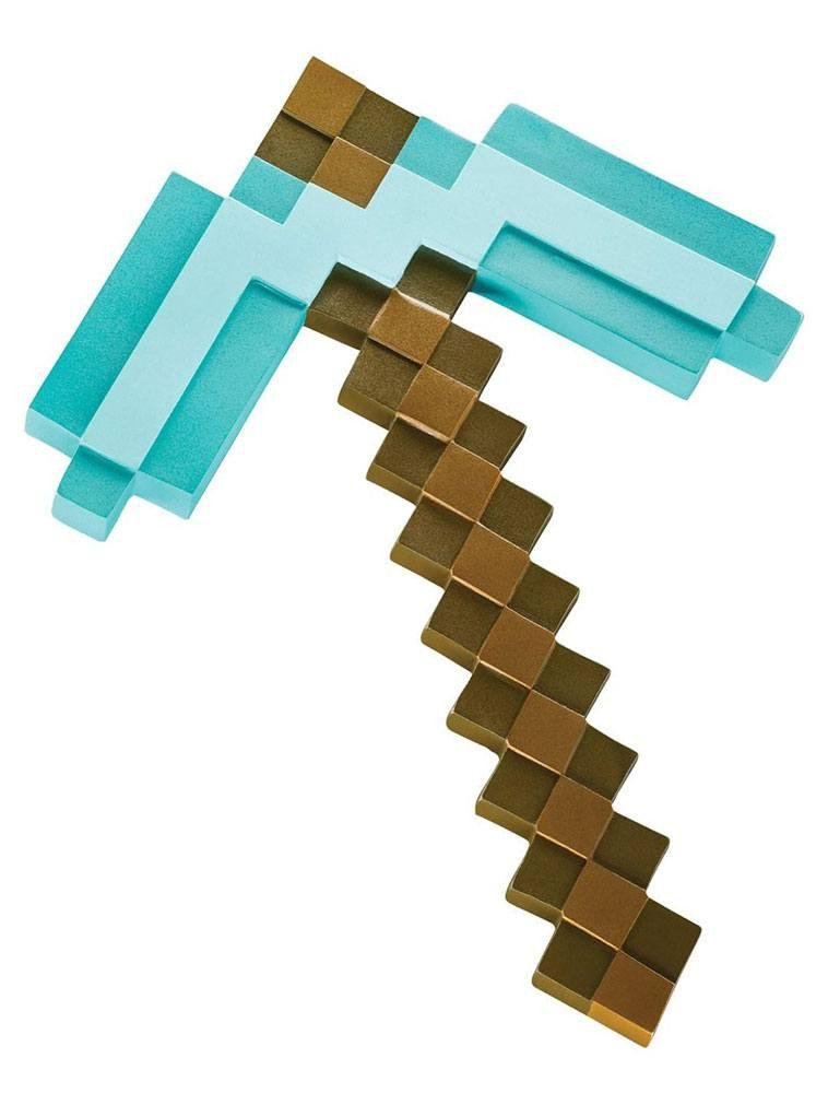 Hra/Hračka Minecraft replika zbraně 40 cm - Diamantový krumpáč 