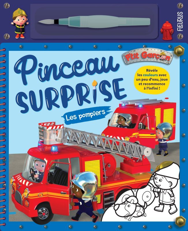 Kniha Pinceau surprise P'tit garçon - Les pompiers Nathalie Bélineau