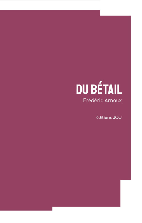 Buch Du bétail ARNOUX