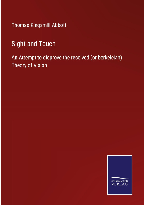 Knjiga Sight and Touch Thomas Kingsmill Abbott