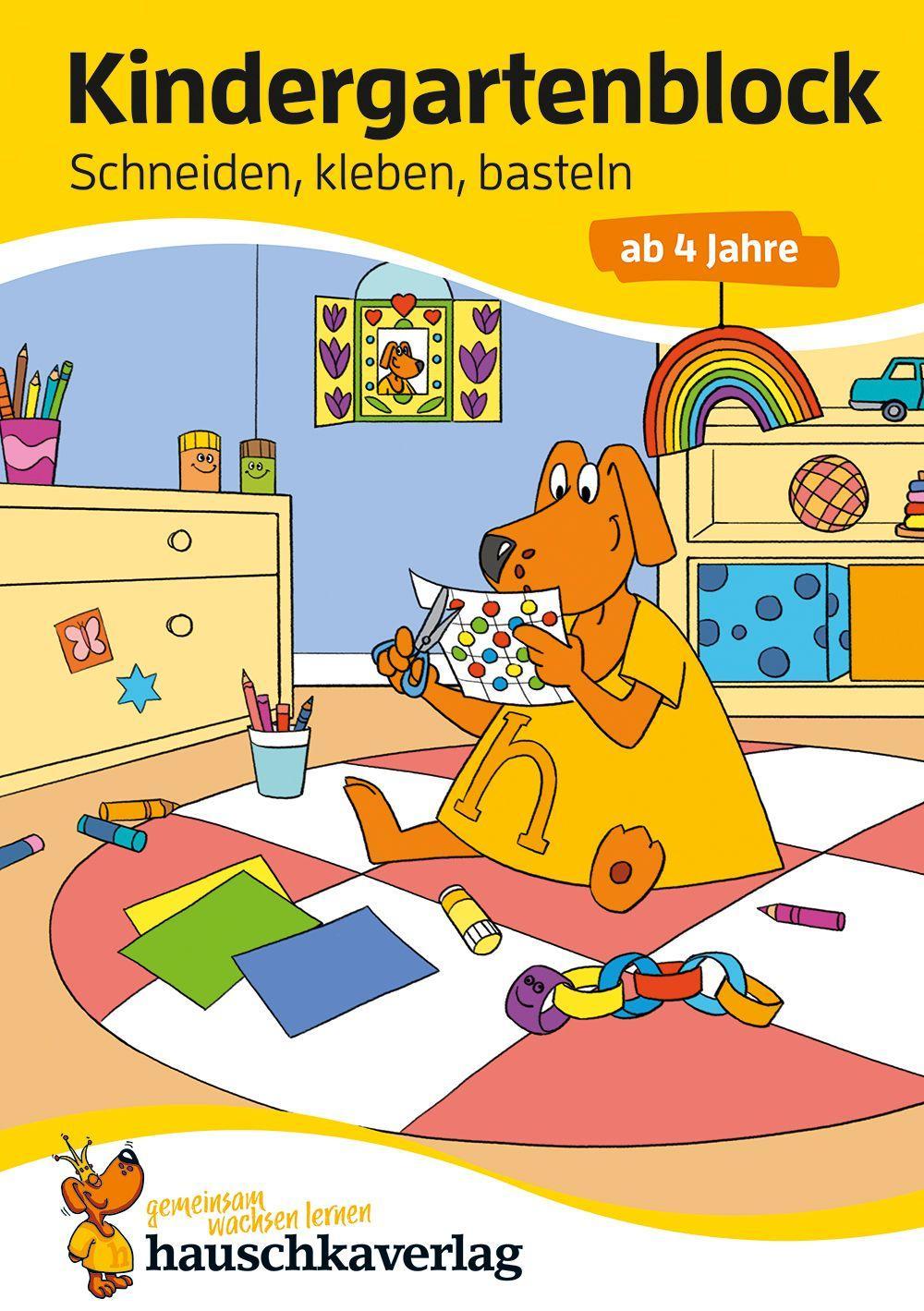 Könyv Kindergartenblock ab 4 Jahre - Schneiden, kleben, basteln Sabine Dengl
