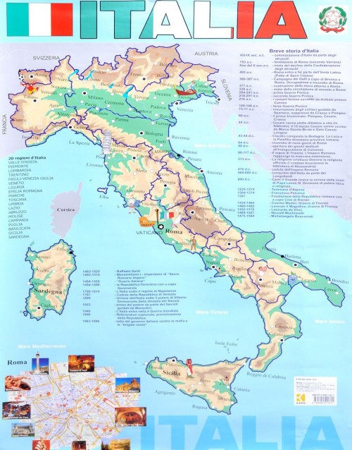 Knjiga Italia. Карта 