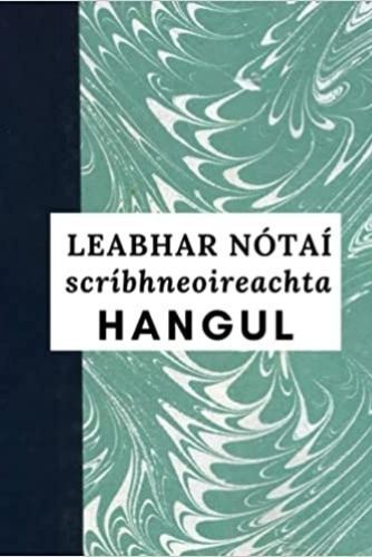 Kniha Leabhar nótaí scríbhneoireachta Hangul 