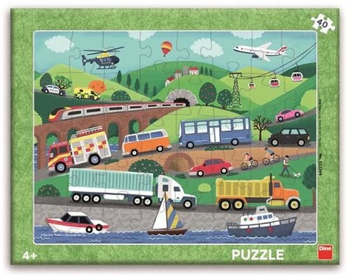 Hra/Hračka Puzzle 40 Dopravní prostředky deskové 