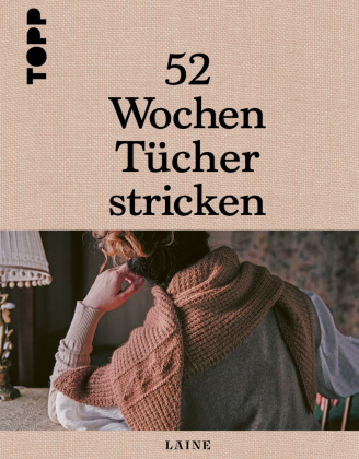 Könyv 52 Wochen Tücher stricken Laine
