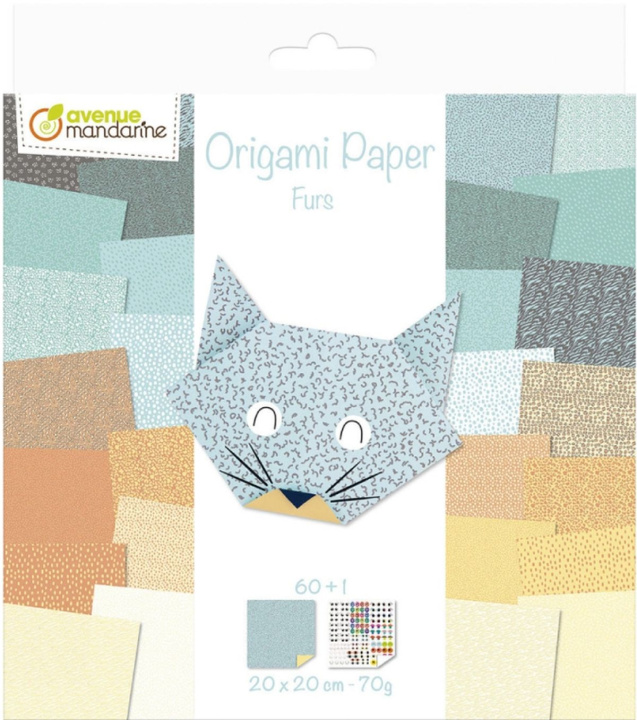 Könyv Papier origami 20x20 cm Furs 60 arkuszy 