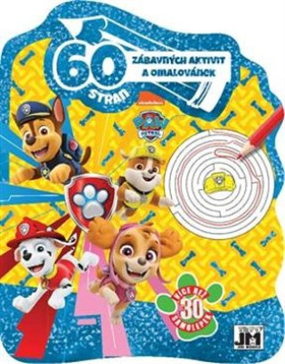 Книга 60 zábavných aktivit a omalovánek Tlapková patrola 
