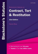 Carte Blackstone's Statutes on Contract, Tort & Restitution 