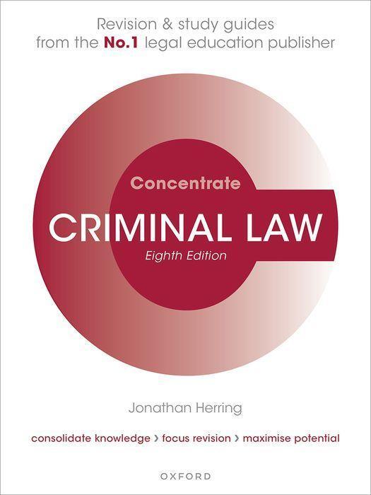 Könyv Criminal Law Concentrate 
