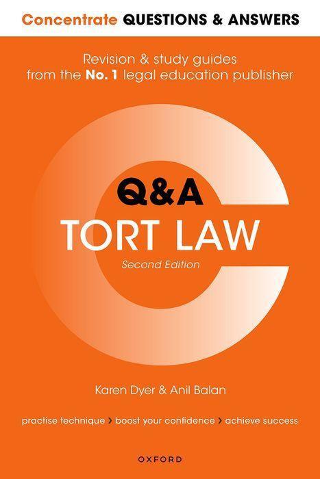 Carte Concentrate Questions and Answers Tort Law 