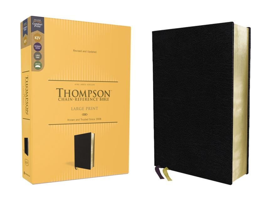 Книга KJV, Thompson Chain-Reference Bible, Large Print, European Bonded Leather, Black, Red Letter, Comfort Print Frank Charles Thompson