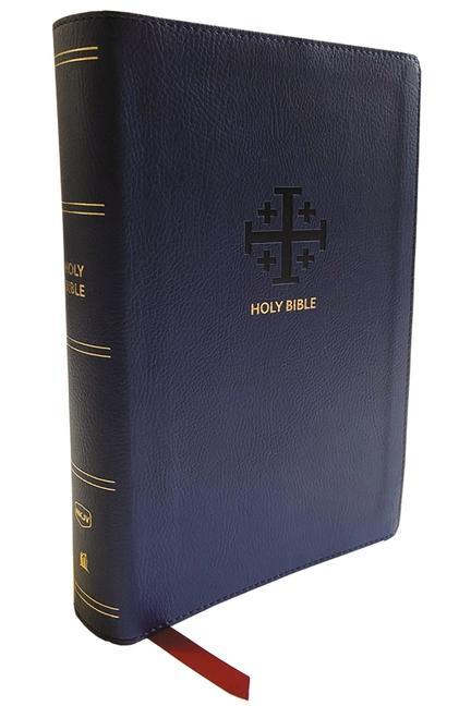 Книга NKJV, End-of-Verse Reference Bible, Personal Size Large Print, Leathersoft, Blue, Red Letter, Comfort Print 