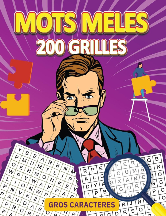 Книга Mots Meles Gros Caracteres 200 Grilles 
