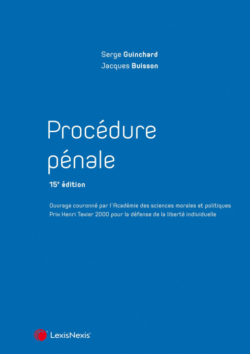 Könyv Procédure pénale Collection Manuel Buisson