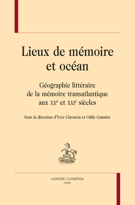 Libro LIEUX DE MÉMOIRE ET OCÉAN 