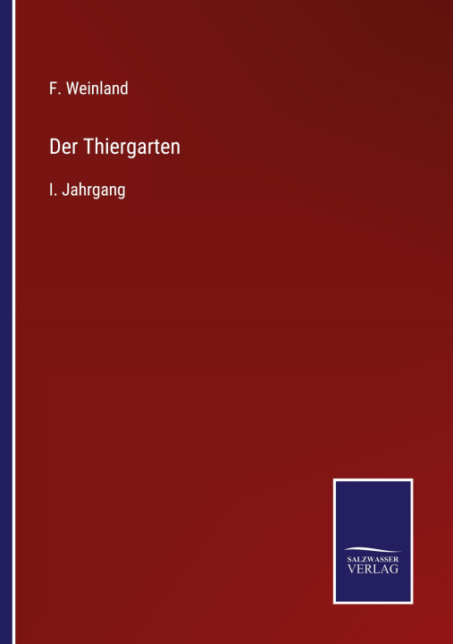 Knjiga Thiergarten F. Weinland