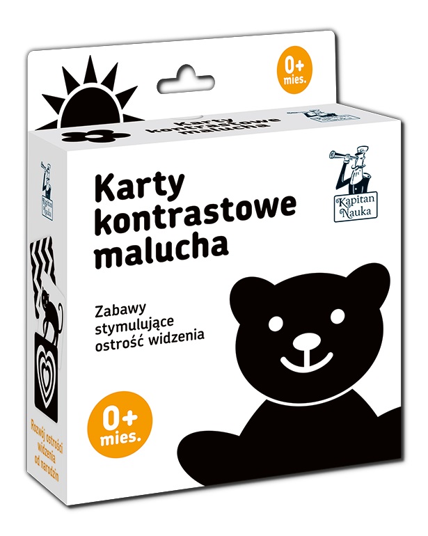 Kniha Kapitan Nauka. Karty kontrastowe malucha. 0+ miesięcy 