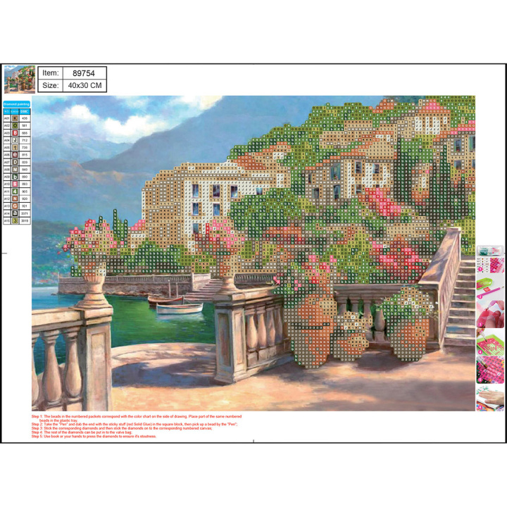 Buch Mozaika diamentowa 5D kit 30x40 cm LANDSCAPE 89754 CENTRUM 