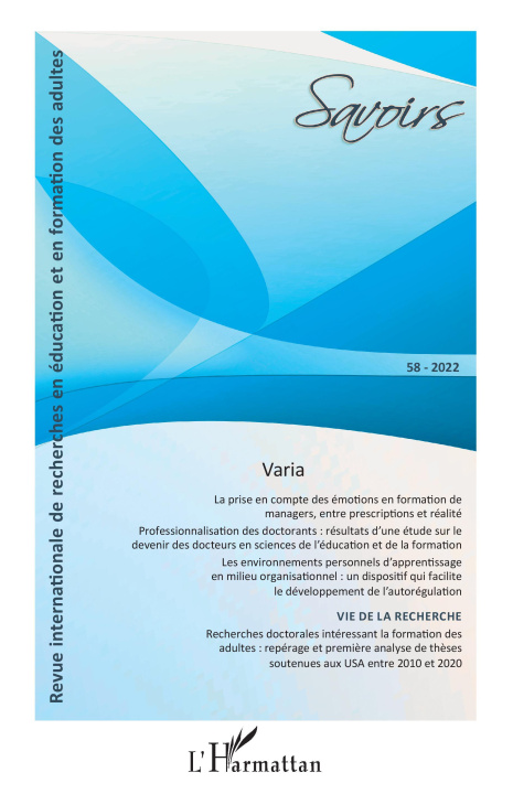 Buch Savoirs Philippe Carré