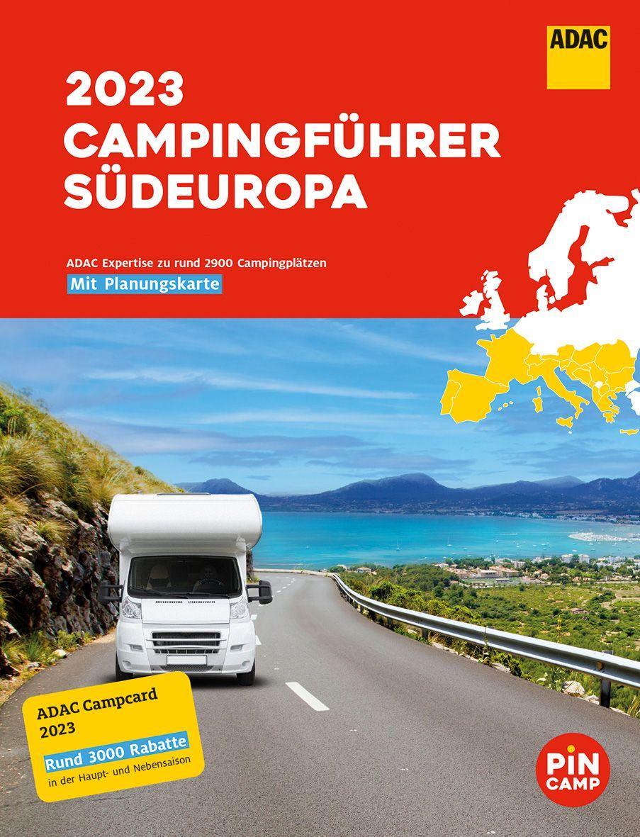 Knjiga ADAC Campingführer Südeuropa 2023 