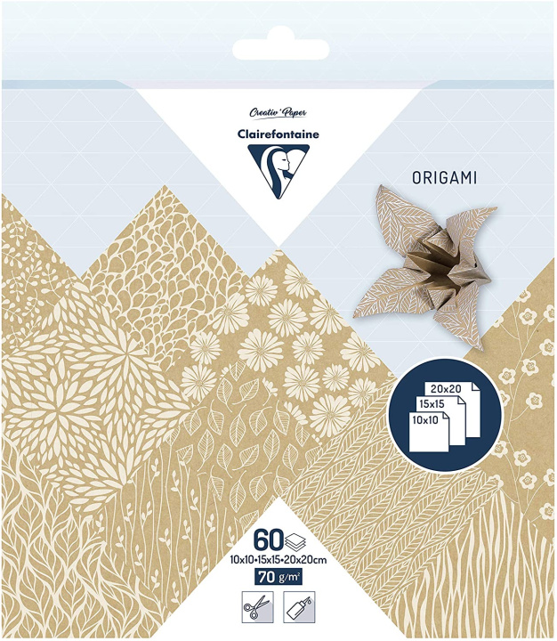 Könyv Papier origami Wzory kwiatowe 3 formaty 60 arkuszy 