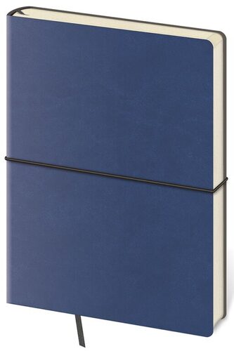 Kniha Zápisník Flexio L modrý tečkovaný 