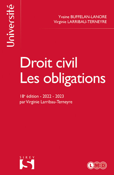 Knjiga Droit civil - Les obligations 18ed Yvaine Buffelan-Lanore