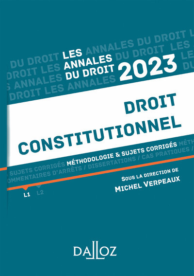 Könyv Annales Droit constitutionnel 2023 