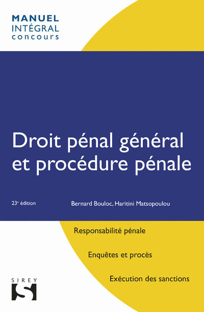 Книга Droit pénal général et procédure pénale. 23e éd. Bernard Bouloc