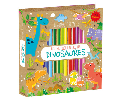 Buch Bloc colo-crayons - Dinosaures . Saldana Editions