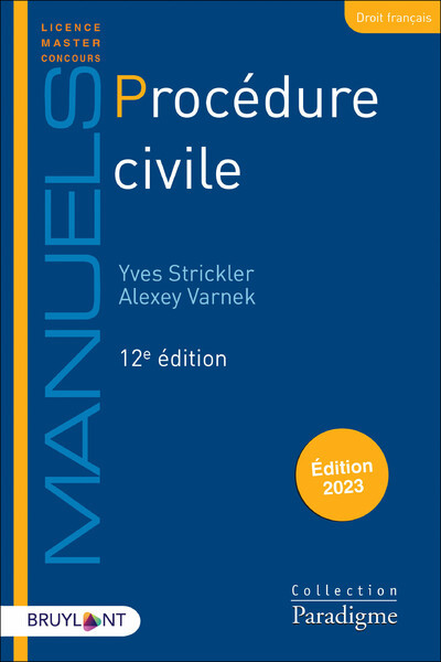 Kniha Procédure civile Yves Strickler