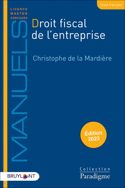 Kniha Droit fiscal de l'entreprise Christophe de La Mardière