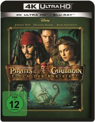 Video Pirates of the Caribbean - Fluch der Karibik 2 4K, 1 UHD-Blu-ray + 1 Blu-ray Gore Verbinski