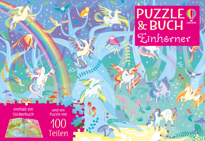 Hra/Hračka Puzzle & Buch: Einhörner Camilla Garofano