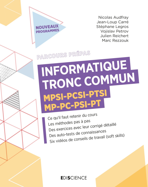 Könyv Informatique - Tronc commun MPSI-PCSI-PTSI-MP-PC-PSI-PT Nicolas Audfray