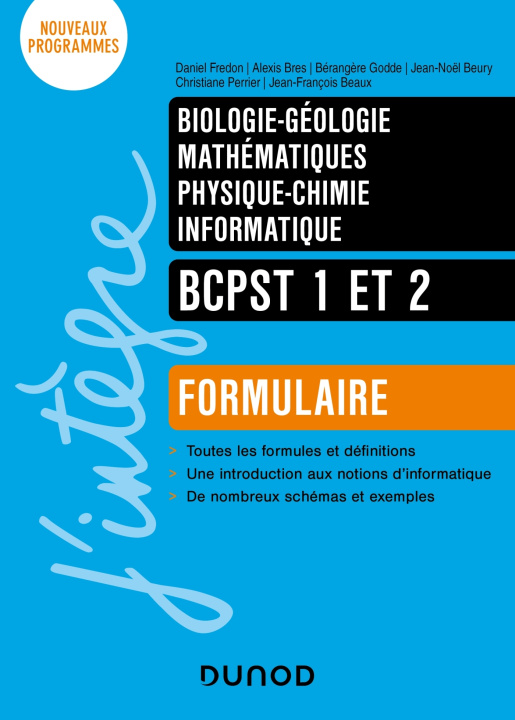 Kniha Formulaire BCPST 1 et 2 Daniel Fredon