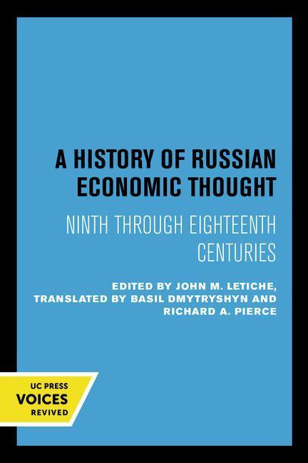 Könyv History of Russian Economic Thought John M. Letiche
